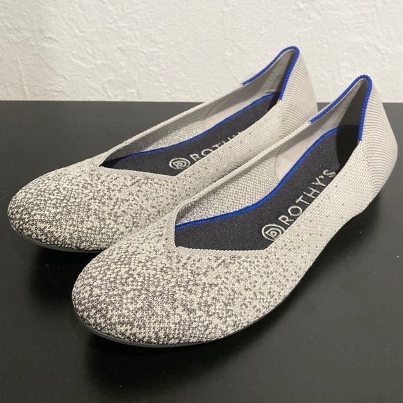 rothys pearl metallic